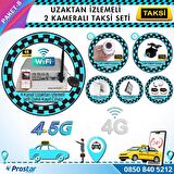 Taksi Kamera Seti 8 Uzaktan Izlemeli 2 Kameralı Wifi 4G 1 Tb Harddisk Dahil