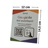 NFC ve QR Kodlu Google Yorum Masa Standı TASARIM 122