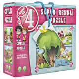 DIYTOY ÇİFTLİK SÜPER RENKLİ EVA PUZZLE 4LÜ