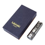 Lubinski Lion Sehpalı Delicili Tek Torch Puro Çakmağı Silver LB-148