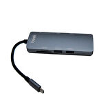 Beek BA-DCK-UC08DH USB Type C to 2xHDMI 4K TFT USB PD 8 İn 1 Docking Station