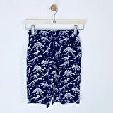 Erkek Çocuk Şort Dinozor Baskılı Şort 