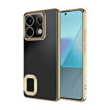 Xiaomi Redmi Note 13 Pro 4G Kılıf Köşeleri Renkli Şeffaf Kamera Korumalı Silikon Luxury Kapak