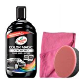 Turtle Wax Renk Yenileyici Siyah Cila 500 Ml + Uygulama Süngeri + Bez