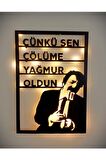 Müslüm Gürses Silüeti Duvar Dekorasyonu Led Tablo