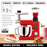 KİNGPRO MODORE MODORE KSM4000 MUTFAK ŞEFİ-KIRMIZI