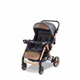Baby Care 500 Combo Maxi Pro Çift Yönlü Puset Gold Siyah