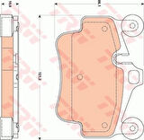 Vag On Fren Balatası Porsche 911 Cayman Carrera Boxster 3.4 3.6 3.8 04>02 - Trw Gdb1836