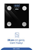 Sinbo SBS 4466 Yağ Ölçer Fonksiyonlu Akıllı Bluetooth Tartı
