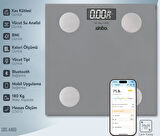 Sinbo SBS-4469 Bluetooth Dijital Yağ Su Kas Vücut Kitle Endeksi Kilo Ölçer Tartı Baskül