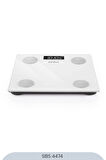 SİNBO SBS-4474 26x26 CM Bluetooth Dijital Yağ Su Kas Vücut Kitle Endeksi Kilo Ölçer Tartı Baskül