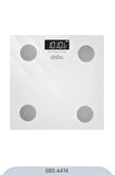 SİNBO SBS-4474 26x26 CM Bluetooth Dijital Yağ Su Kas Vücut Kitle Endeksi Kilo Ölçer Tartı Baskül
