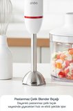 SHB-7530 Çok Fonksiyonlu El Blender Seti - Beyaz Kırmızı – Doğrayıcı & Çırpıcı Aparatlı