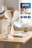 SF-7707 Klipsli Vantilatör 10W 5 Kanatlı Mini Fan Sessiz Taşınabilir Fan