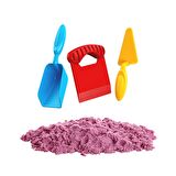 03693 Dede, Aksesuarlı Pembe Kinetik Oyun Kumu 1000 gr