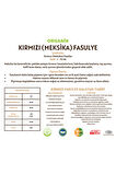 Organik Kırmızı (Meksika) Fasulye - 1 Kilo