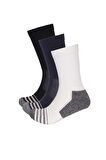 3 lü Paket Shaftless Golf Soket Çorap Siyah/Beyaz/Lacivert