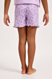 Lavender Kız Çocuk Şort Lila
