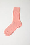 Erkek Merserize Fileli Soket Çorap Pembe Melanj