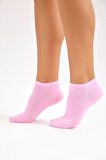Kadın Pamuklu Patik Çorap Pembe