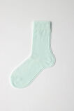 Merserize Fileli Erkek Soket Çorap Açık Turkuaz
