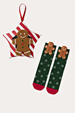 Çocuk Ginger Breadman Kutulu Soket Çorap