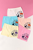 Kız Çocuk 5'li Paket Kedi Desenli Boxer