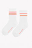 Kız Çocuk Ekose Desenli 2'li Kutulu Soket Çorap Gri/Beyaz 