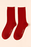 Kadın Harold Bambu Soket Çorap Bordo