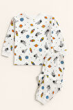 Çocuk Uzay Baskılı Pijama Takımı