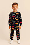 Erkek Çocuk Kamyon Desenli Pijama Takımı