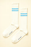 Unisex Çizgi Desenli Ribanalı Soket Çorap