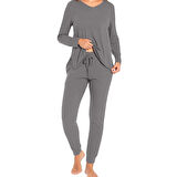 Confeo 840.802 Kadın V Yaka Uzunkol Pi̇jama Takım