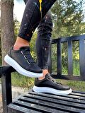 Knack Sneakers Ayakkabı 889 Siyah (Beyaz Taban)