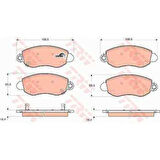 Ford Fren Balatası Ön - Amyc15 & C9a /363700209098 - Trw Gdb1424