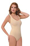 Nbb Askılı Taktel Dikişsiz Çıtçıtlı Korse Body Atlet Beyaz