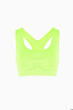 Neon Sarı Active  Kalın Askılı Seamless Sporcu Büstiyer