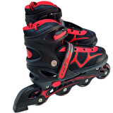 Cool Wheels 2in1 Ayarlanabilir Işıklı Kırmızı Paten (38-41)