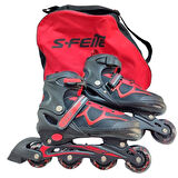Cool Wheels 2in1 Ayarlanabilir Işıklı Kırmızı Paten (38-41)
