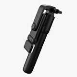 Petinka Selfie Çubuğu Işıklı Kablosuz Kumandalı Masaüstü Tripod Olabilen Telefon Tutuculu  