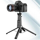 Petinka Selfie Çubuğu 2 'si 1 Arada Fotoğraf Makinası Telefon Takılan 2.2m Uzayan Kumandalı Tripod