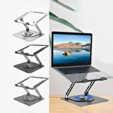 Stant  Ergonomik Dayanıklı Hava Aldıran 360 Derece Dönebilen Laptop Standı