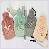 Sıcak Su Torbası Geyikli Model Peluş Kılıflı 2 Litre Sıcak Su Torbası