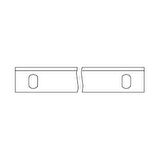 Holz-Her için HSK 30 100x30x4mm planya bıçağı HSS 2 adet