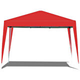 Gazebo Çardak Bahçe Kamelyası Gölgelik 240 x 240 Cm Polyester Tente Kırmızı