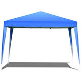 Gazebo Çardak Bahçe Kamelyası Gölgelik 300 x 300 Cm Polyester Tente Mavi