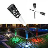 SGE TEKNOLOJİ 2 Lİ PAKET RGB ÇOK RENKLİ GÜNEŞ YOLU GÜNEŞ ENERJİLİ BAHÇE AYDINLATMA SOLAR BAHÇE SÜSÜ