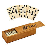 Star Ahşap Domino Kutulu Orta Boy