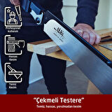 SUIZAN 2400 Dozuki Dovetail Cross-Cut Katlanır Japon Testeresi 24 cm
