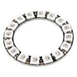 Neopixel 16 Rgb Led Halka Kartı Dahili Sürücülü - Neopixel Ring - 16 X Ws2812 5050 Rgb Led With Inte
